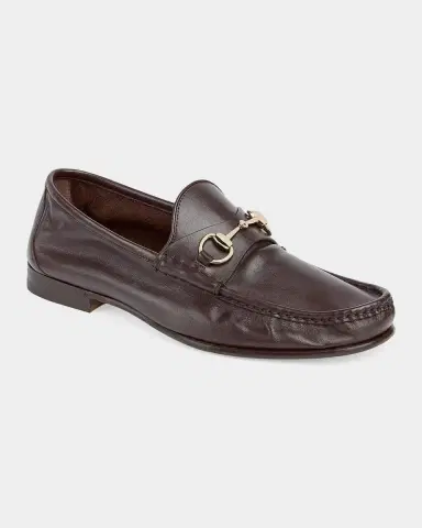 Gucci Men's Lugano Leather Loafers | Thumbnail 2 Gucci Men's Lugano Leather Loafers | Thumbnail 2