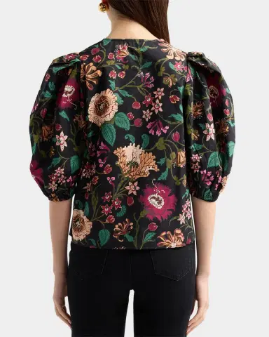 Ulla Johnson Florielle Floral Cotton Top | Thumbnail 3 Ulla Johnson Florielle Floral Cotton Top | Thumbnail 3