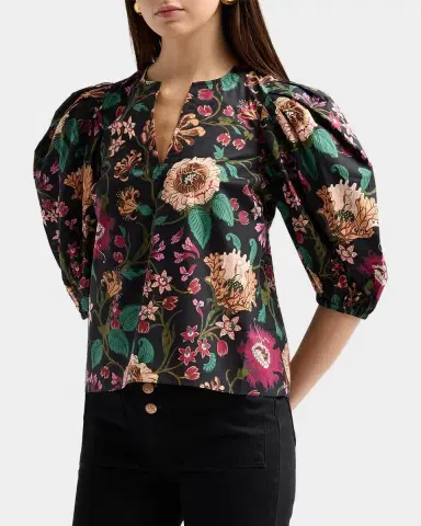 Ulla Johnson Florielle Floral Cotton Top | Thumbnail 5 Ulla Johnson Florielle Floral Cotton Top | Thumbnail 5