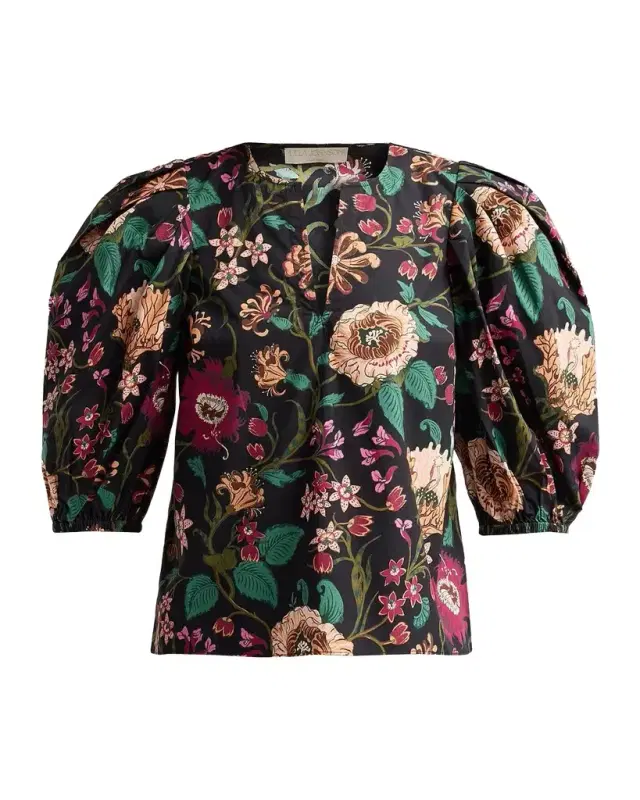 Florielle Floral Cotton Top Florielle Floral Cotton Top
