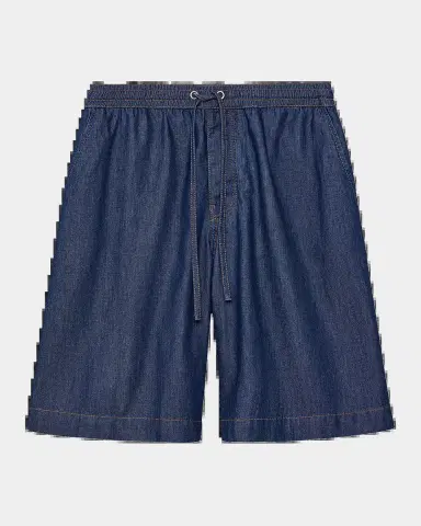 Loewe Men's Denim Drawstring Shorts | Thumbnail 2 Loewe Men's Denim Drawstring Shorts | Thumbnail 2
