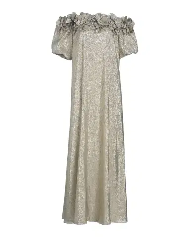 SACHIN BABI Valentina Metallic Silk Off-The-Shoulder Gown | Thumbnail 1 SACHIN BABI Valentina Metallic Silk Off-The-Shoulder Gown | Thumbnail 1