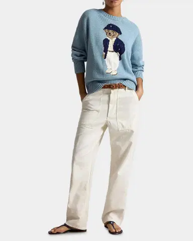 Polo Ralph Lauren Polo Bear Oversized Cotton Sweater | Thumbnail 2 Polo Ralph Lauren Polo Bear Oversized Cotton Sweater | Thumbnail 2