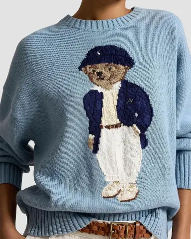 Polo Ralph Lauren Polo Bear Oversized Cotton Sweater | Thumbnail 5 Polo Ralph Lauren Polo Bear Oversized Cotton Sweater | Thumbnail 5