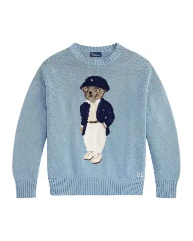 Polo Ralph Lauren Polo Bear Oversized Cotton Sweater | Thumbnail 1 Polo Ralph Lauren Polo Bear Oversized Cotton Sweater | Thumbnail 1
