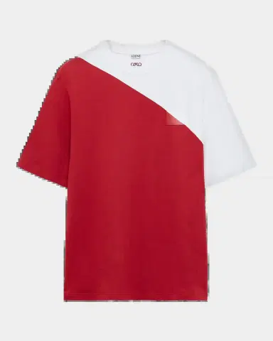 Loewe Men's Loose-Fit Jersey Crewneck T-Shirt | Thumbnail 2 Loewe Men's Loose-Fit Jersey Crewneck T-Shirt | Thumbnail 2