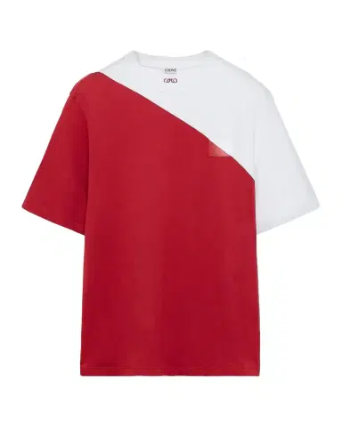 Loewe Men's Loose-Fit Jersey Crewneck T-Shirt | Thumbnail 1 Loewe Men's Loose-Fit Jersey Crewneck T-Shirt | Thumbnail 1