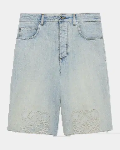 Loewe Men's Anagram Denim Shorts | Thumbnail 2 Loewe Men's Anagram Denim Shorts | Thumbnail 2