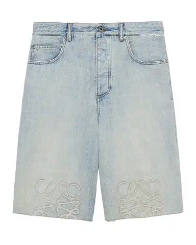 Loewe Men's Anagram Denim Shorts | Thumbnail 1 Loewe Men's Anagram Denim Shorts | Thumbnail 1