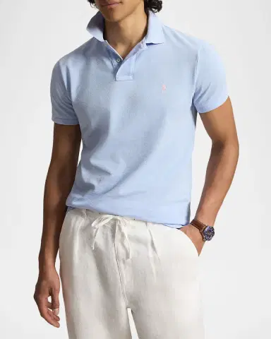 Polo Ralph Lauren Men's Slim Fit Piqué Polo Shirt | Thumbnail 4 Polo Ralph Lauren Men's Slim Fit Piqué Polo Shirt | Thumbnail 4