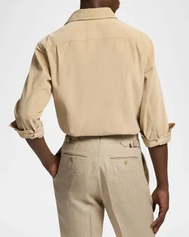 Ralph Lauren Purple Label Men's Sea Island Corduroy Button-Down Shirt | Thumbnail 3 Ralph Lauren Purple Label Men's Sea Island Corduroy Button-Down Shirt | Thumbnail 3
