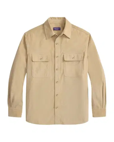 Ralph Lauren Purple Label Men's Sea Island Corduroy Button-Down Shirt | Thumbnail 1 Ralph Lauren Purple Label Men's Sea Island Corduroy Button-Down Shirt | Thumbnail 1