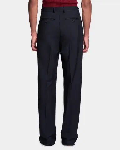 Dries Van Noten Men's Penrud Wool-Mohair Straight-Leg Pants | Thumbnail 3 Dries Van Noten Men's Penrud Wool-Mohair Straight-Leg Pants | Thumbnail 3