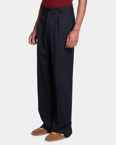 Dries Van Noten Men's Penrud Wool-Mohair Straight-Leg Pants | Thumbnail 6 Dries Van Noten Men's Penrud Wool-Mohair Straight-Leg Pants | Thumbnail 6