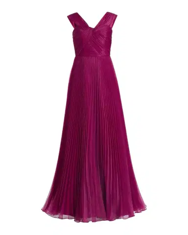 Theia Laurel Pleated Organza Gown | Thumbnail 1 Theia Laurel Pleated Organza Gown | Thumbnail 1