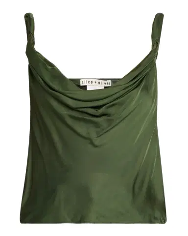 ALICE + OLIVIA Monique Twisted-Strap Satin Tank Top | Thumbnail 1 ALICE + OLIVIA Monique Twisted-Strap Satin Tank Top | Thumbnail 1