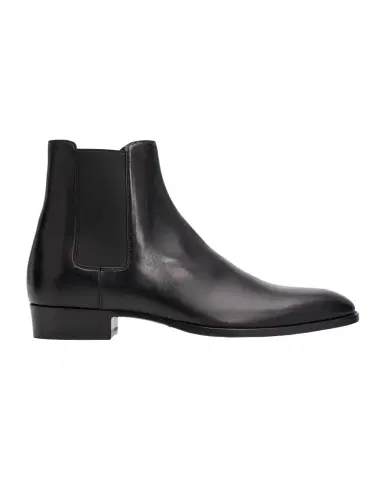 Saint Laurent Men's Wyatt 30 Leather Chelsea Boots | Thumbnail 1 Saint Laurent Men's Wyatt 30 Leather Chelsea Boots | Thumbnail 1