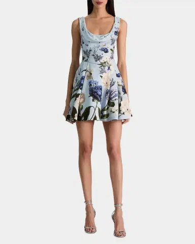 ALICE + OLIVIA Estrella Floral Mini Dress | Thumbnail 2 ALICE + OLIVIA Estrella Floral Mini Dress | Thumbnail 2