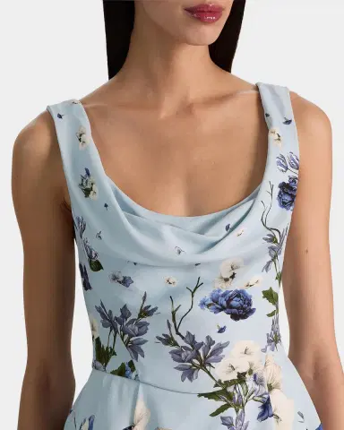 ALICE + OLIVIA Estrella Floral Mini Dress | Thumbnail 3 ALICE + OLIVIA Estrella Floral Mini Dress | Thumbnail 3