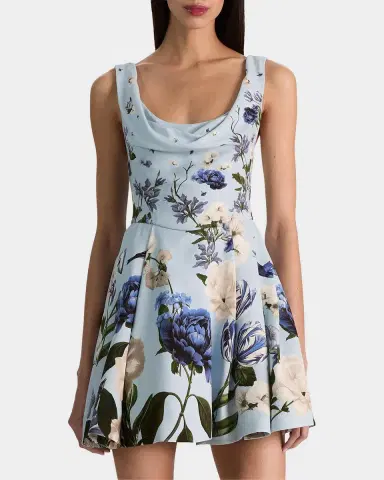 ALICE + OLIVIA Estrella Floral Mini Dress | Thumbnail 6 ALICE + OLIVIA Estrella Floral Mini Dress | Thumbnail 6
