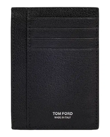 Tom Ford Men's Elongated T Line Leather Card Case | Thumbnail 1 Tom Ford Men's Elongated T Line Leather Card Case | Thumbnail 1