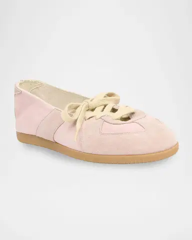 Maison Margiela Replica Leather Lace-Up Ballet Flats | Thumbnail 2 Maison Margiela Replica Leather Lace-Up Ballet Flats | Thumbnail 2