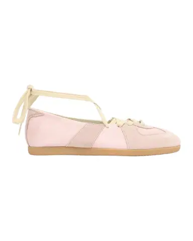 Maison Margiela Replica Leather Lace-Up Ballet Flats | Thumbnail 1 Maison Margiela Replica Leather Lace-Up Ballet Flats | Thumbnail 1