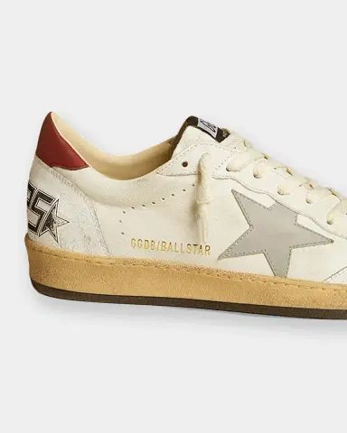 Golden Goose Men 's Ball Star Leather Low-Top Sneakers | Thumbnail 4 Golden Goose Men 's Ball Star Leather Low-Top Sneakers | Thumbnail 4