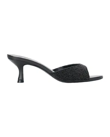 Staud Brigitte 55MM Beaded Kitten-Heel Sandals | Thumbnail 1 Staud Brigitte 55MM Beaded Kitten-Heel Sandals | Thumbnail 1