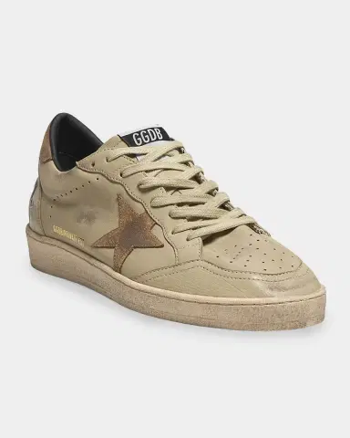 Golden Goose Men 's Ballstar Leather Low-Top Sneakers | Thumbnail 2 Golden Goose Men 's Ballstar Leather Low-Top Sneakers | Thumbnail 2
