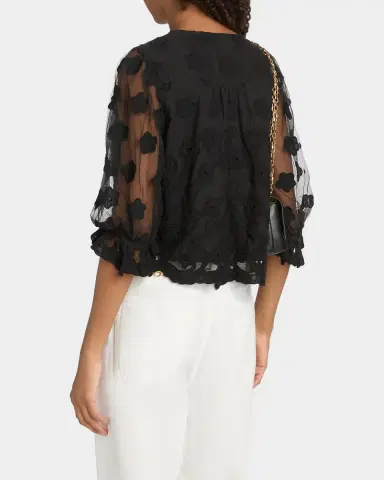 Ramy Brook Esmeralda Embroidered Blouse | Thumbnail 3 Ramy Brook Esmeralda Embroidered Blouse | Thumbnail 3