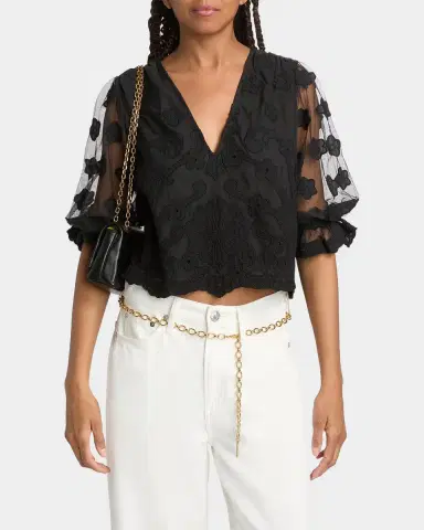Ramy Brook Esmeralda Embroidered Blouse | Thumbnail 4 Ramy Brook Esmeralda Embroidered Blouse | Thumbnail 4