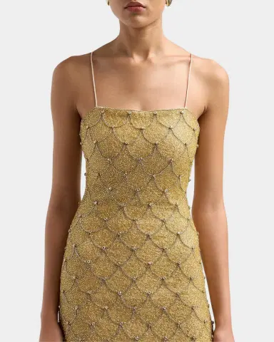 ALICE + OLIVIA Nina Embellished Scallop Mini Dress | Thumbnail 5 ALICE + OLIVIA Nina Embellished Scallop Mini Dress | Thumbnail 5