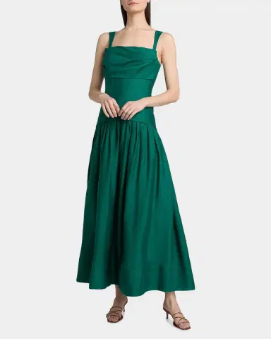 Acler Forever Young Reeve Linen-Blend Drop-Waist Maxi Dress | Thumbnail 2 Acler Forever Young Reeve Linen-Blend Drop-Waist Maxi Dress | Thumbnail 2