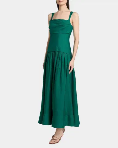 Acler Forever Young Reeve Linen-Blend Drop-Waist Maxi Dress | Thumbnail 7 Acler Forever Young Reeve Linen-Blend Drop-Waist Maxi Dress | Thumbnail 7