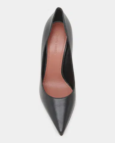 Amina Muaddi Ami 95MM Leather Pumps | Thumbnail 5 Amina Muaddi Ami 95MM Leather Pumps | Thumbnail 5
