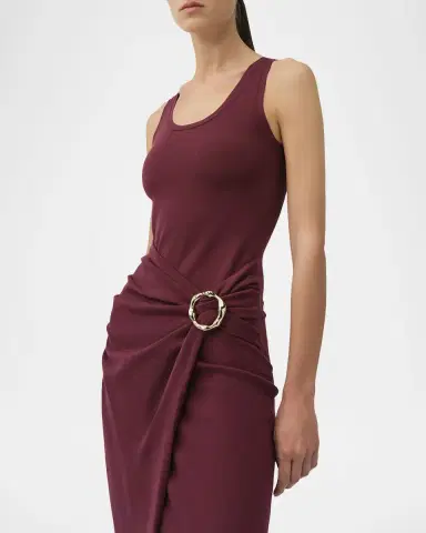 SIMKHAI Genne Draped Tank Dress | Thumbnail 5 SIMKHAI Genne Draped Tank Dress | Thumbnail 5