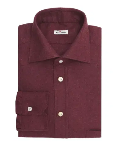 Kiton Men's Cotton Flannel Classic-Fit Dress Shirt | Thumbnail 1 Kiton Men's Cotton Flannel Classic-Fit Dress Shirt | Thumbnail 1
