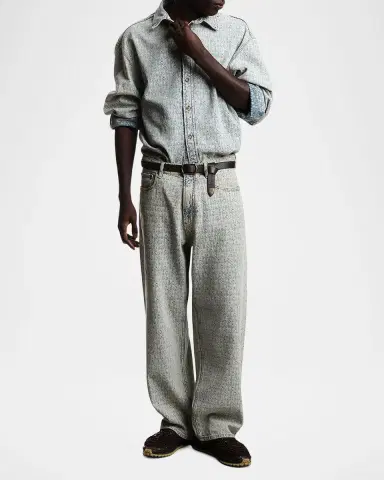 Emporio Armani Men's Logo Relaxed Jeans | Thumbnail 2 Emporio Armani Men's Logo Relaxed Jeans | Thumbnail 2