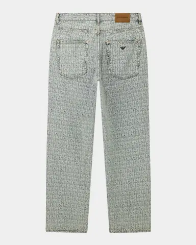 Emporio Armani Men's Logo Relaxed Jeans | Thumbnail 3 Emporio Armani Men's Logo Relaxed Jeans | Thumbnail 3