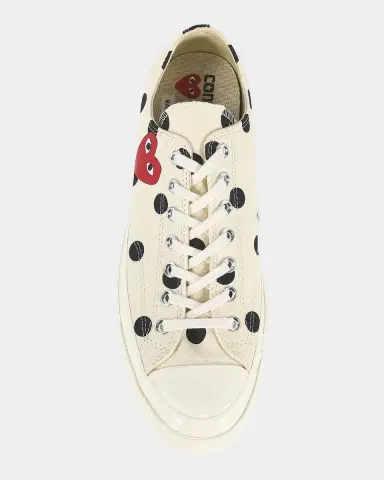 Comme des Garçons Comme des Garçons Play x Converse Polka Dot Low-Top Sneakers | Thumbnail 5 Comme des Garçons Comme des Garçons Play x Converse Polka Dot Low-Top Sneakers | Thumbnail 5