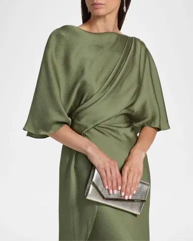 Amsale Hammered Satin A-Line Gown | Thumbnail 5 Amsale Hammered Satin A-Line Gown | Thumbnail 5