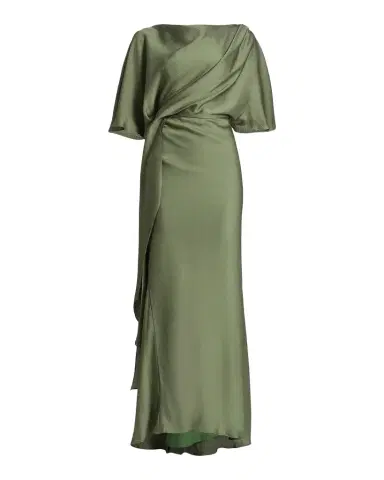 Amsale Hammered Satin A-Line Gown | Thumbnail 1 Amsale Hammered Satin A-Line Gown | Thumbnail 1
