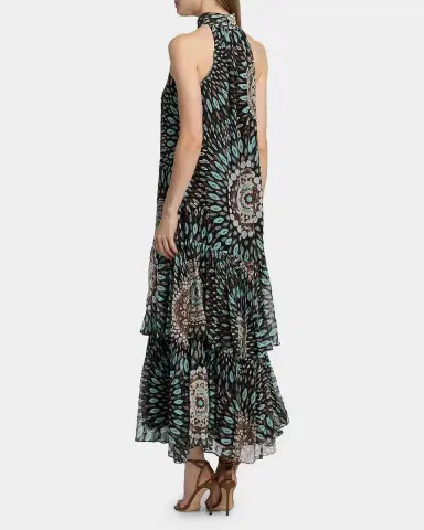 Ramy Brook River Mandala Silk Tiered Maxi Dress | Thumbnail 3 Ramy Brook River Mandala Silk Tiered Maxi Dress | Thumbnail 3