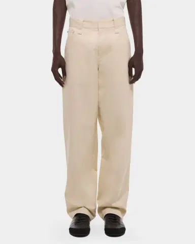 Helmut Lang Men's Flat-Front Cotton Five-Pocket Chino Pants | Thumbnail 4 Helmut Lang Men's Flat-Front Cotton Five-Pocket Chino Pants | Thumbnail 4