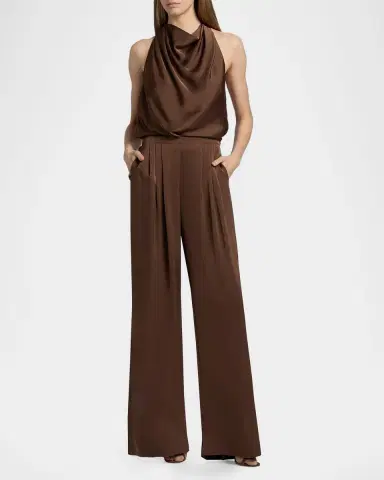 Ramy Brook Zahara Satin Wide-Leg Jumpsuit | Thumbnail 4 Ramy Brook Zahara Satin Wide-Leg Jumpsuit | Thumbnail 4