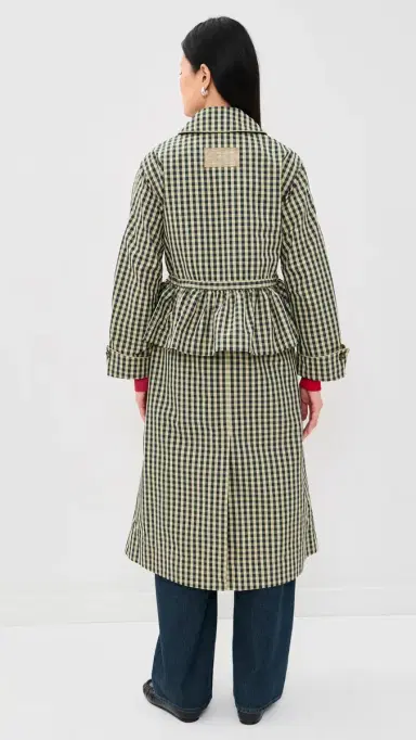 Damson Madder Myrtle Trench Coat Navy | Thumbnail 3 Damson Madder Myrtle Trench Coat Navy | Thumbnail 3