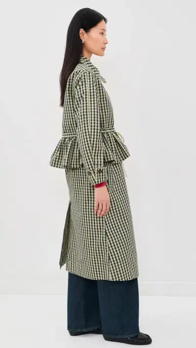Damson Madder Myrtle Trench Coat Navy | Thumbnail 4 Damson Madder Myrtle Trench Coat Navy | Thumbnail 4