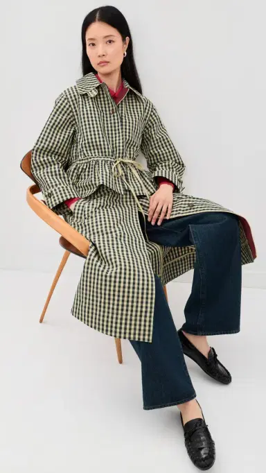 Damson Madder Myrtle Trench Coat Navy | Thumbnail 5 Damson Madder Myrtle Trench Coat Navy | Thumbnail 5