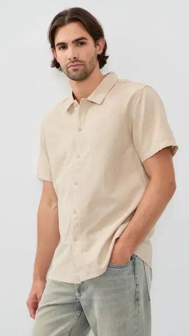 Rhythm Classic Linen Shirt and | Thumbnail 2 Rhythm Classic Linen Shirt and | Thumbnail 2